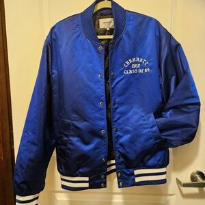 Mens medium Carhartt WIP blue work in progress bomber NWOT
